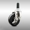 Service Caster 4 Inch 316SS Hard Rubber Swivel 1 Inch Expanding Stem Caster with Brake SCC SCC-SS316EX20S414-HRS-TLB-1 - alternate 1